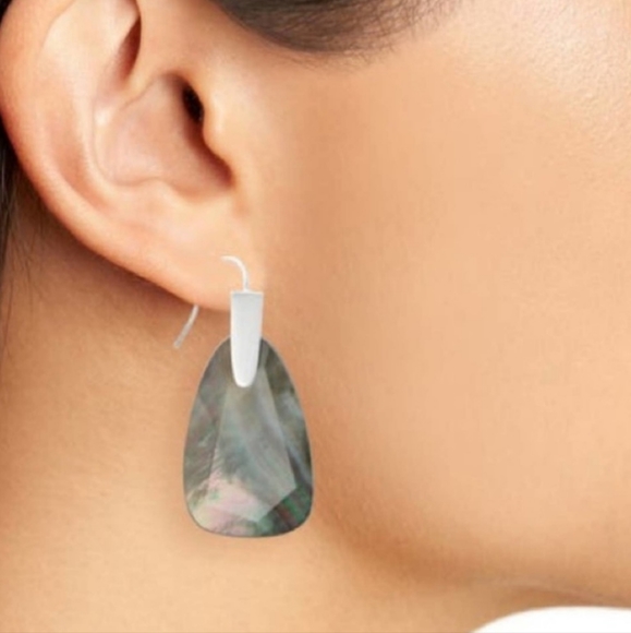 Kendra Scott Marty Drop Earrings in Silver Boho Beach Festival Vibes - Picture 7 of 12